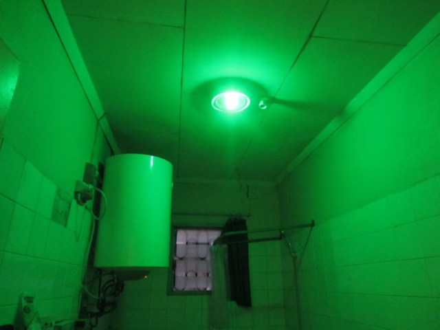 green bathroom