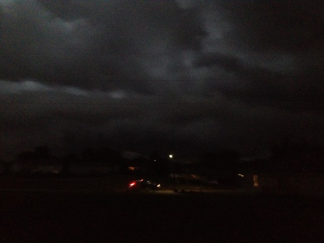 storm with chaser van