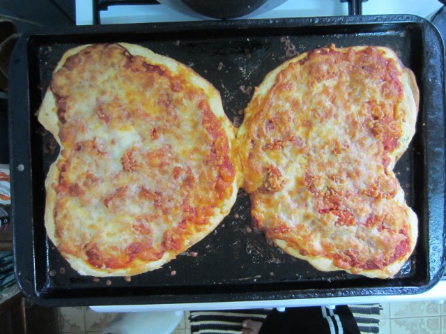 homemade Valentine's Pizza